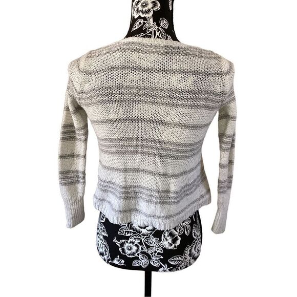 Justice Girls Fringe Cardigan Sweater Boho Bohemian Striped - Picture 2 of 9